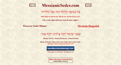 Desktop Screenshot of messianicseder.com